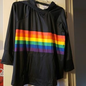 Lularoe Unicorn Collection Rainbow Black Amber Sixe XL NWT